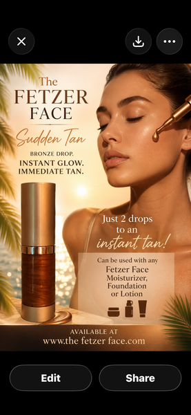 The Fetzer Face Sudden Tan